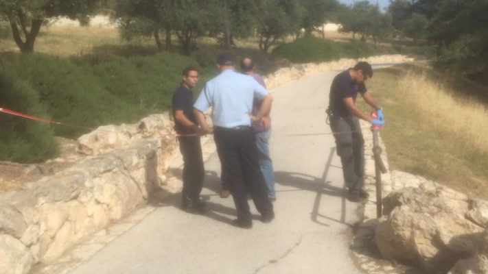 כוחות המשטרה בזירת הפיגוע. צילום: חטיבת דובר המשטרה