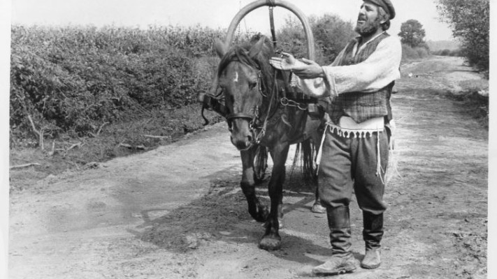 חיים טופול בסרט כנר על הגג. צילום: יונייטד ארטיסטס אוף ישראל