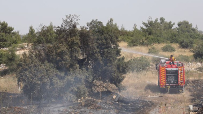 שריפה באזור ירושלים. צילום: מרק ישראל סלם