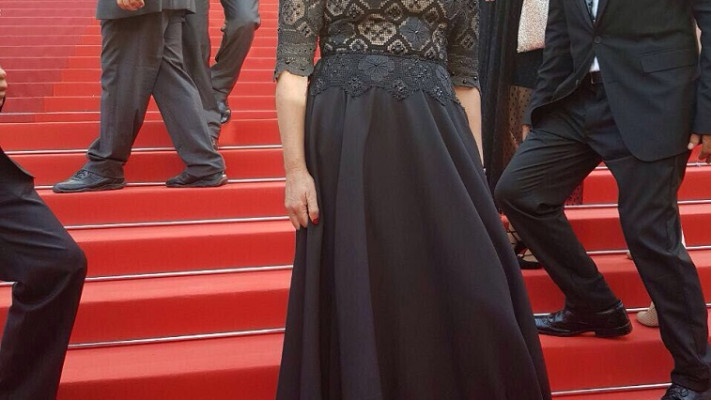 שרת התרבות מירי רגב על השטיח האדום בקאן