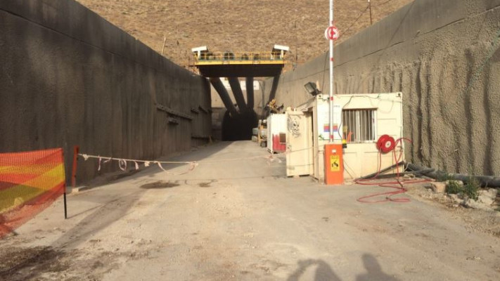 המנהרה שקרסה. צילום: כבאות והצלה מחוז צפון