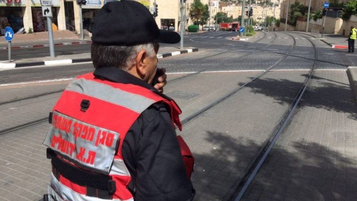 זירת הדליפה בירושלים. צילום: דוברות כב&quot;ה ירושלים