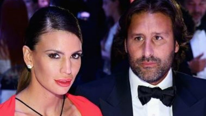 ארנו מימרן עם זוגתו, הדוגמנית קלאודי גלנטי. צילום: גטי אימג'ס