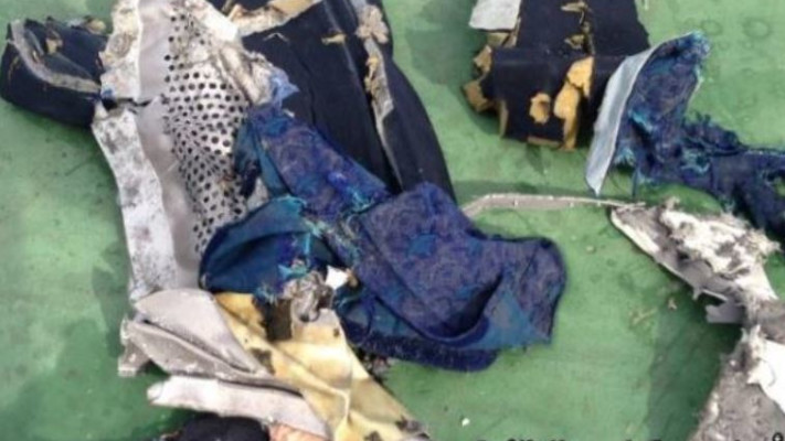 שרידי המטוס המצרי. צילום: ללא קרדיט