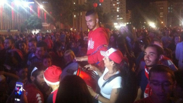 אוהדי הפועל באר שבע אחרי הניצחון