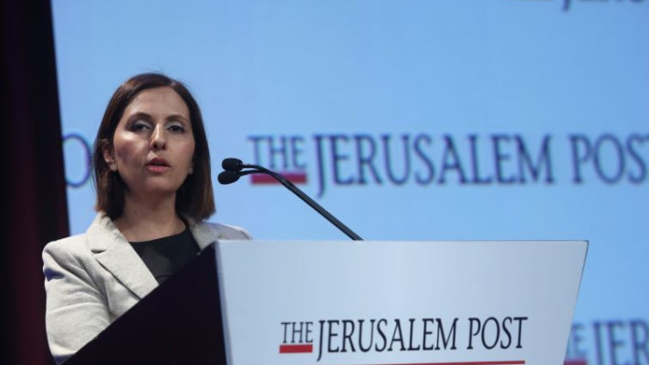 השרה גילה גמליאל בכנס הג'רוזלם פוסט. צילום: מרק ישראל סלם