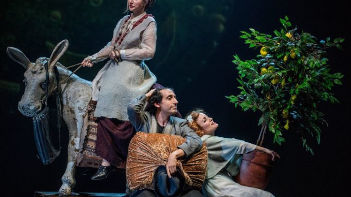 מתוך ההצגה, &quot;ספר דוד המלך&quot;. צילום: סרגיי פישבך