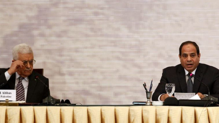 הנשיא א-סיסי ויו&quot;ר הרשות הפלסטינית אבו מאזן. צילום: רויטרס