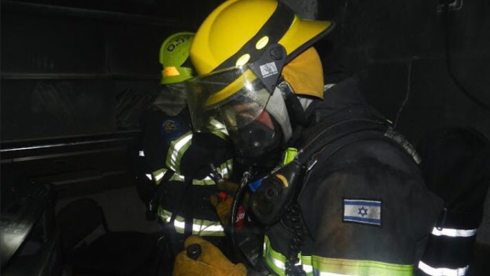 זירת השריפה בדבוריה. צילום: כב&quot;ה מחוז צפון