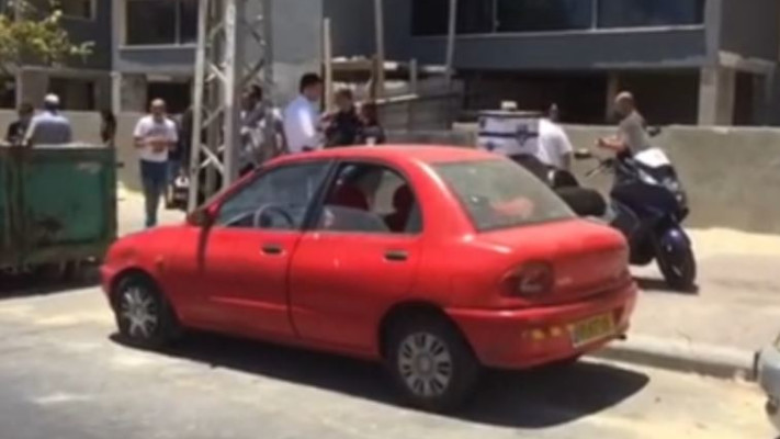 הרכב בו נשכח הפעוט באשדוד לפני כחודש. צילום מסך