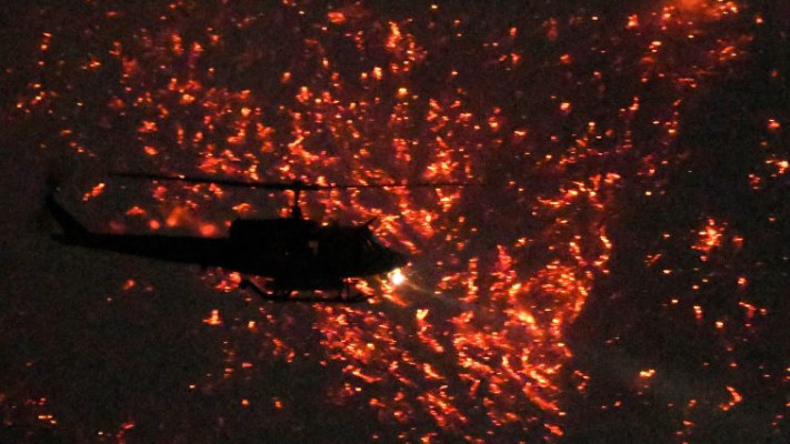 שריפת הענק בקליפורניה. צילום: רויטרס