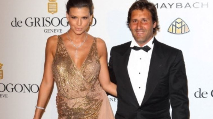 ארנו מימרן עם בת זוגו לשעבר. צילום: Getty images