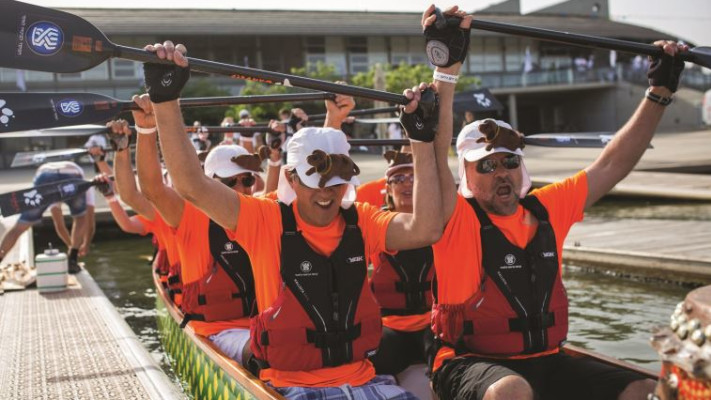 קבוצת החתירה בירקון. צילום: יותם רונן