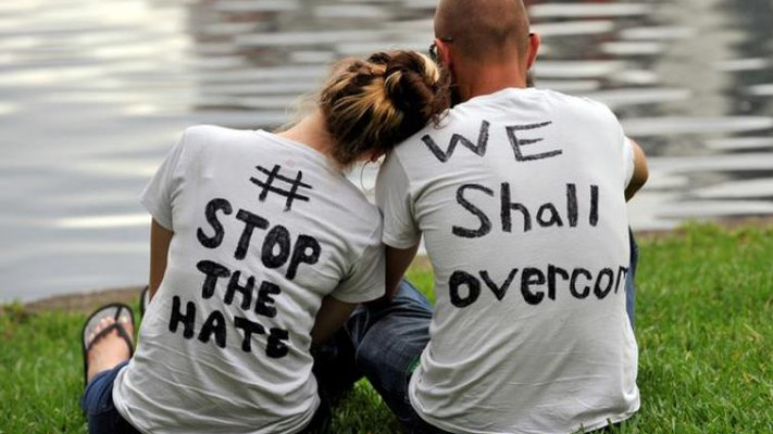 אבל לאחר הפיגוע באורלנדו. צילום: רויטרס