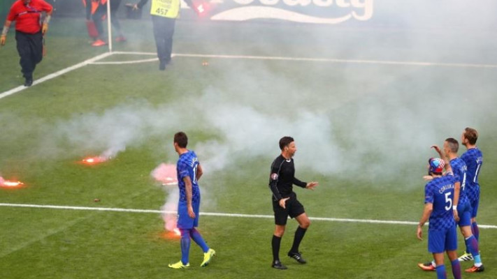 מהומות אוהדי קרואטיה, צילום: רויטרס