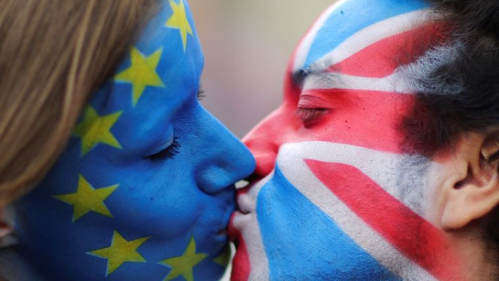 מפגינים נגד הברקזיט בבריטניה. צילום ארכיון: רויטרס