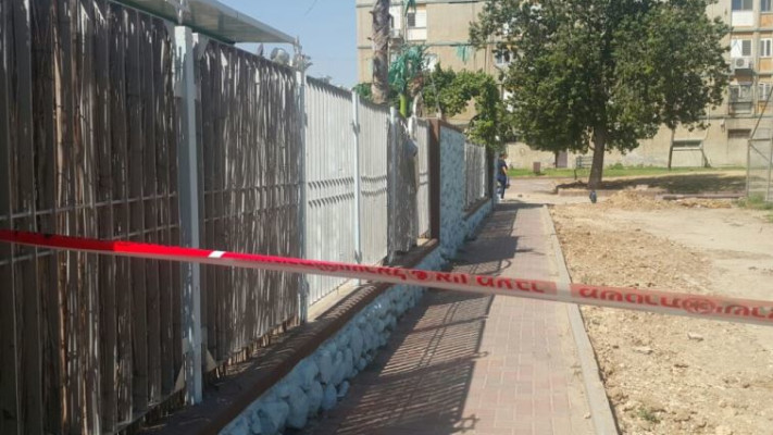 זירת הרצח בקרית מלאכי. צילום: דוברות המשטרה