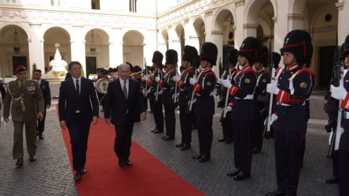 נתניהו בביקור ברומא, צילום: עמוס בן גרשום, לע"מ
