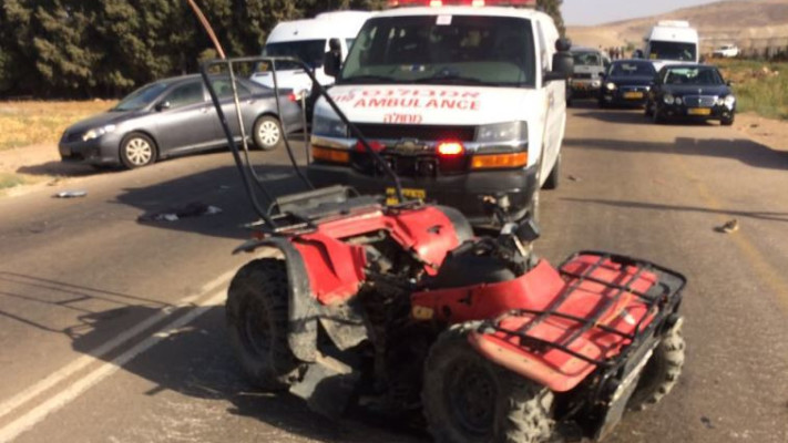 התאונה בכביש 90. צילום: דוברות מד&quot;א