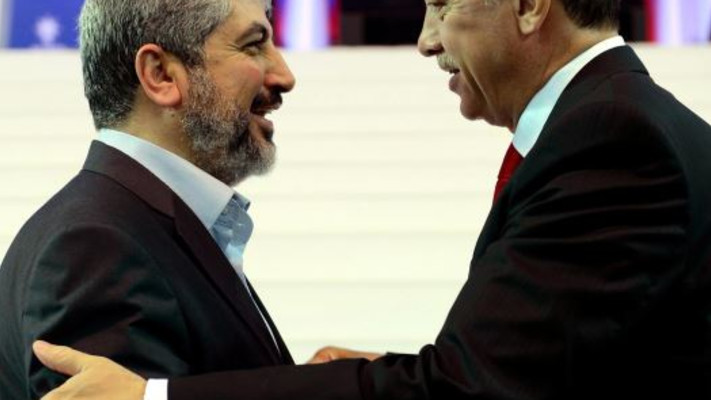 נשיא טורקיה רג'פ טאיפ ארדואן ובכיר חמאס חאלד משעל