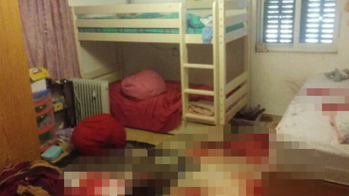 חדרה של הלל יפה אריאל לאחר הרצח