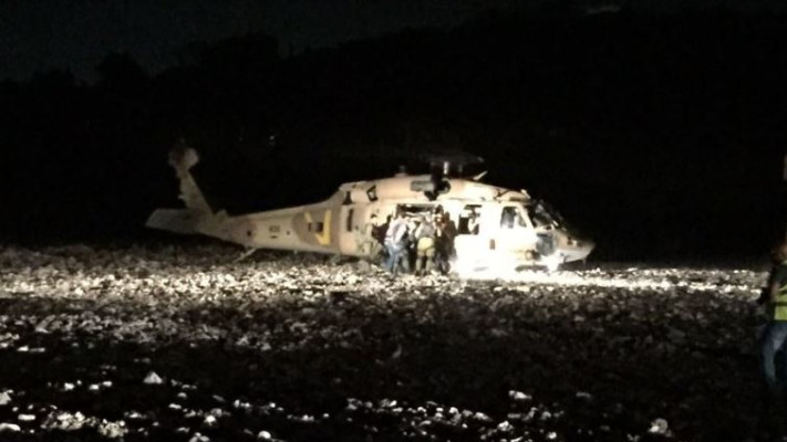 מסוק החילוץ הצבאי. צילום: דוברות מד"א