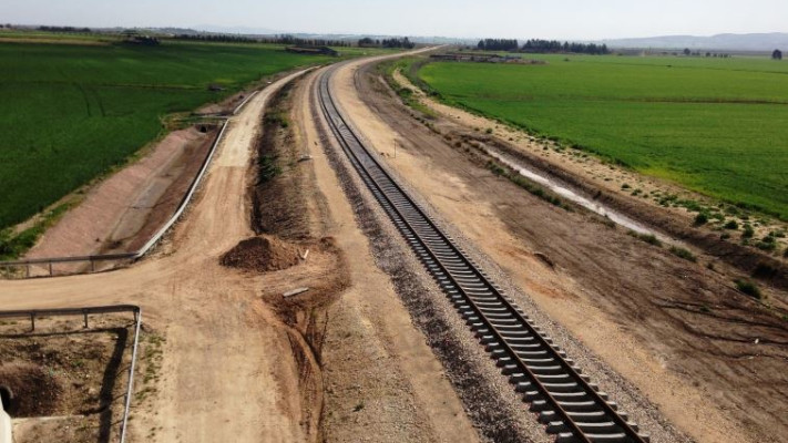 הבסיס לשלום אזורי? מסילת רכבת העמק החדשה. צילום: נתיבי ישראל