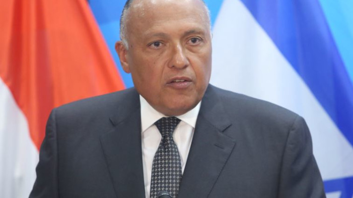 שר החוץ המצרי, סאמח שוקרי. צילום: מרק ישראל סאלם