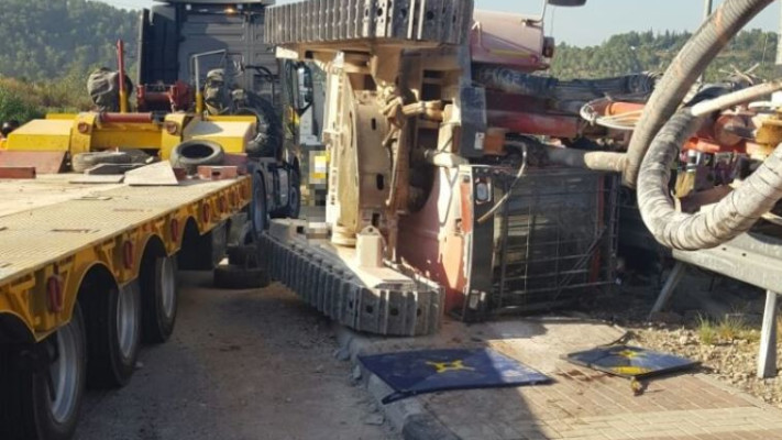 זירת התאונה הקטלנית. צילום: דובר כב&quot;ה מחוז יו&quot;ש