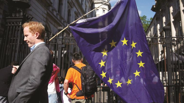 תומכי ההישארות באיחוד האירופי. צילום: רויטרס