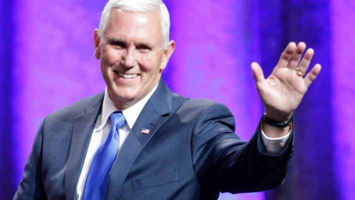 מייק פנס, סגנו של טראמפ. שיקול אחר מבחירת קיין. צילום: רויטרס