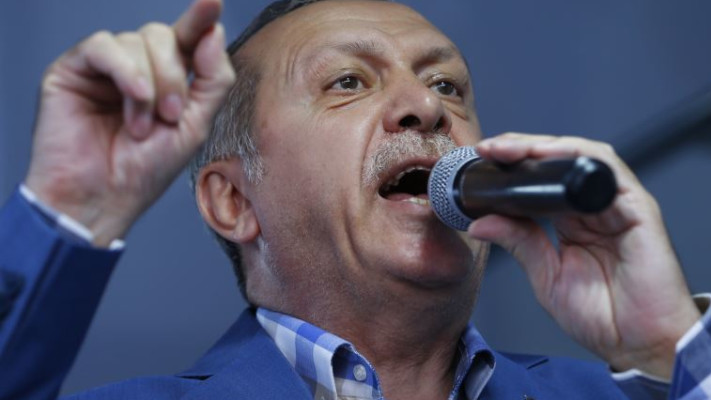 ארדואן בנאום הניצחון לאחר ניסיון ההפיכה. צילום: רויטרס