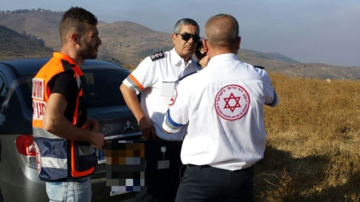 תאונת אימונים בצפון רמת הגולן, הבוקר. צילום: תיעוד מבצעי הצלה יו&quot;ש