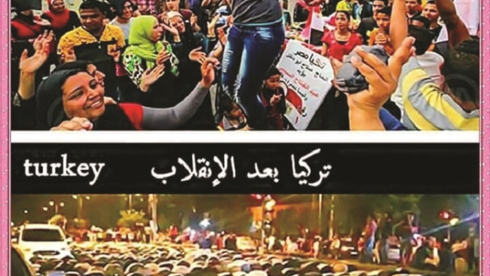 תמונה שהפיצו גולשים - מצרים לאחר ההפיכה מול טורקיה לאחריה. צילום מסך