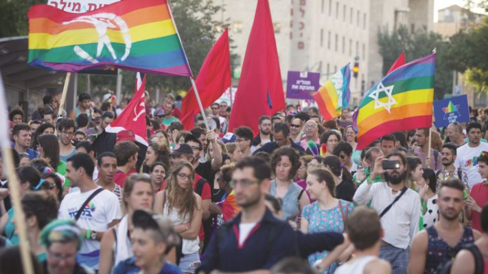 מצעד הגאווה בירושלים, אשתקד. צילום:מרים אלסטר, פלאש 90