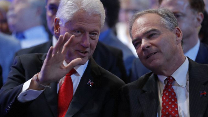 ביל קלינטון וטים קיין. צילום: רויטרס