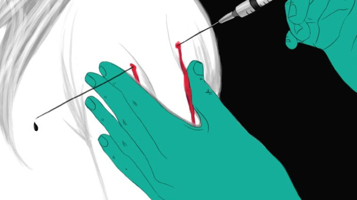 פוביה ממחטים. איור: מתוך פרויקט הגמר של רוית סגס