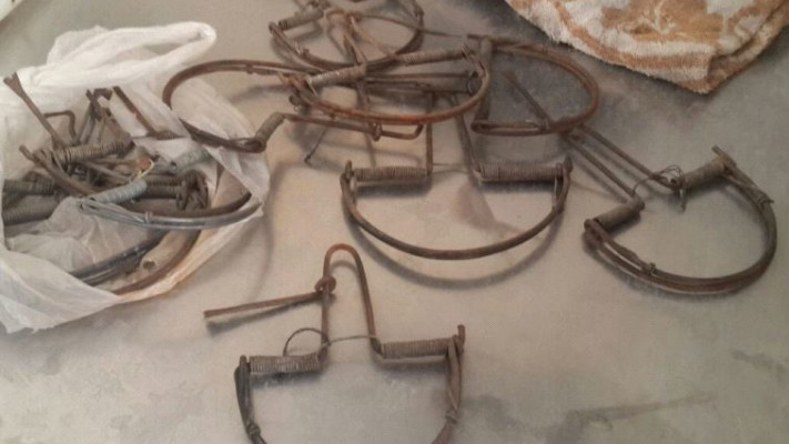 מלכודות הקפיץ לתפיסת בע"ח. צילום: דוברות המשטרה, המחוז הצפוני