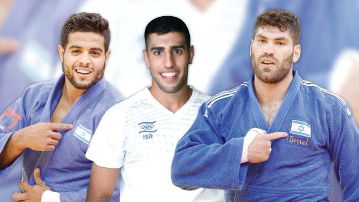 אורי ששון, גולן פולק ושגיא מוקי. צילום. הוועד האולימפי הישראלי