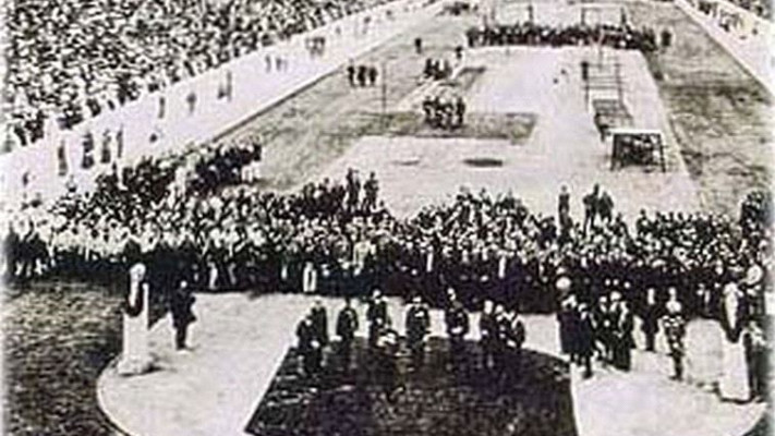 טקס פתיחת האולימפיאדה הראשונה, אתונה, 1896