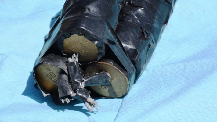 מטעני צינור. צילום: חטיבת דובר המשטרה