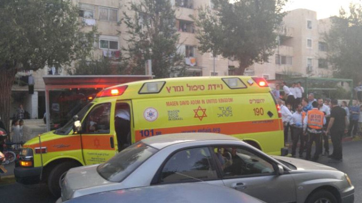 זירת האירוע בירושלים. צילום: תיעוד מבצעי מד&quot;א