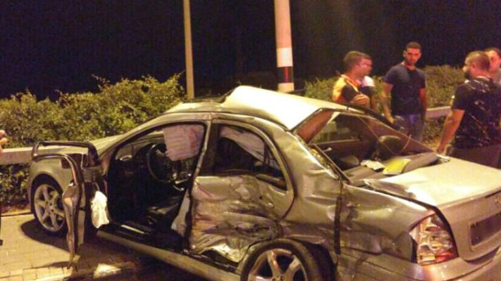 תאונת דרכים סמוך לפורדיס. צילום: דוברות מד"א