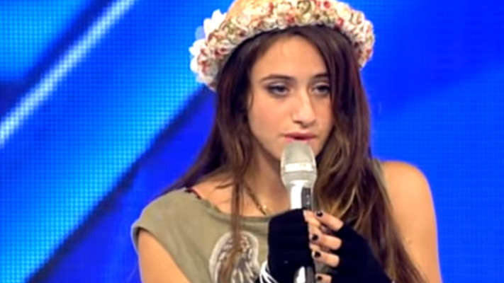 ענבל ביבי בגיל 15 באקס פקטור(צילום: צילום מסך)