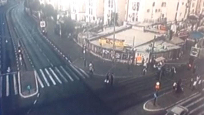 תאונת הפגע וברח בירושלים. צילום מסך