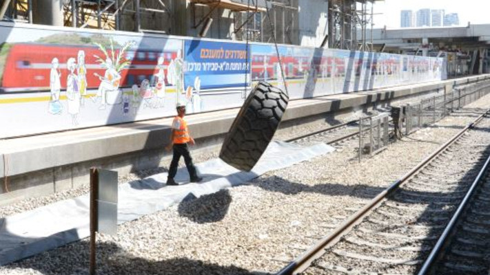 עבודות הרכבת בתל אביב, אילוסטרציה