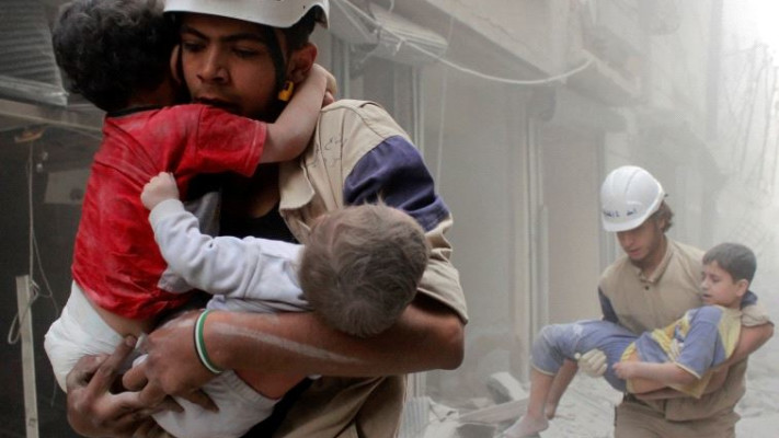 תושבים נותרו ללא מים בחאלב. צילום: רויטרס