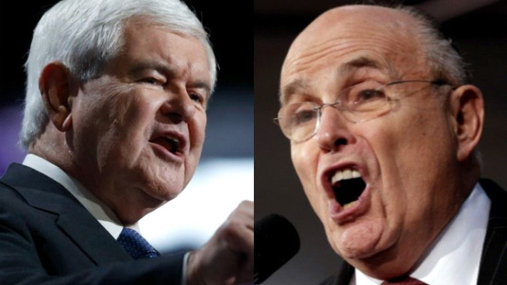 יכולים להחליף את בנט ושקד. רודי ג'וליאני וניוט גינגריץ', צילום: רויטרס