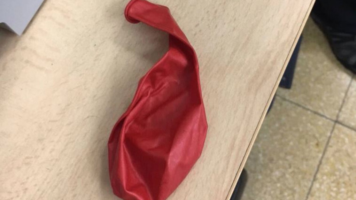 הבלון שגרם לחנק. צילום: דוברות מד&quot;א