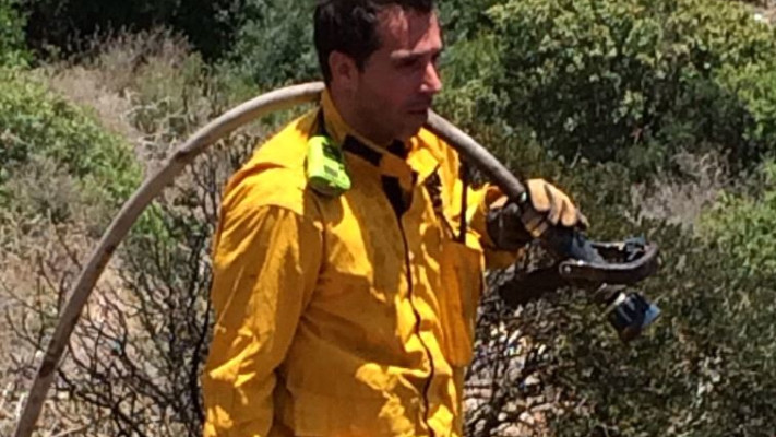 &quot;אחריות עצומה&quot;. אדי שטרן. צילום: כבאות והצלה מחוז צפון